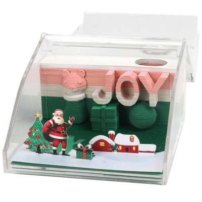 Custom company activities Christmas gifts 3D stereoscopic model note paper creative birthday gifts custom